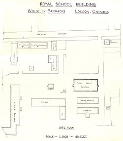Wolseley Barracks site plan (partial); 1937
