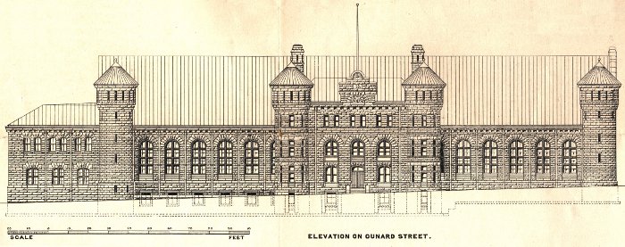 Cunard Street elevation