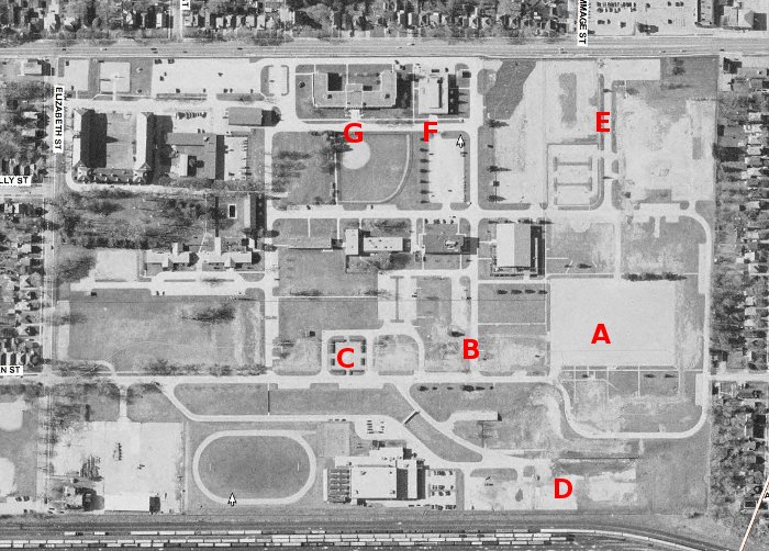 Wolseley Barracks, 1998 aerial photo (smaller version)
