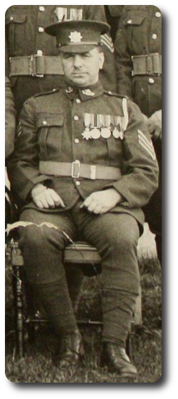 Sergeant Robert Bedell, about 1922.