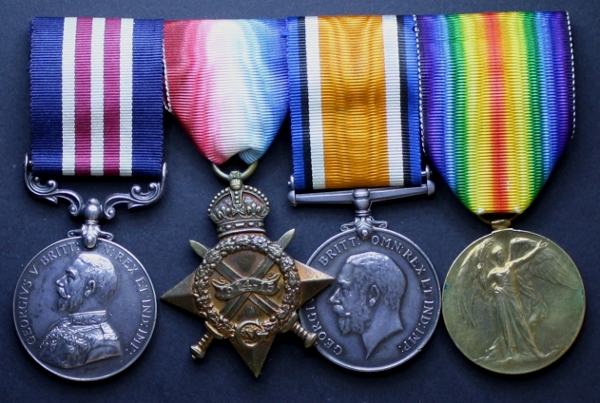 Sergeant Albert Foster's medal group.