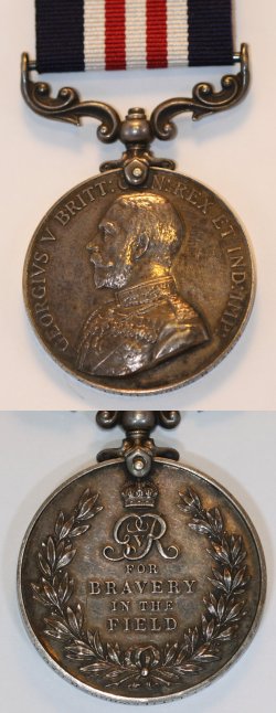 The Military Medal awarded to 261628 Private Arthur Frederick Littlewood, MM.